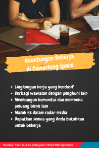 Keuntungan Bekerja di Coworking Space