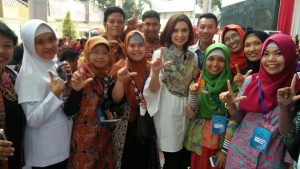 Najwa Shihab di Peresmian Gedung Perpusnas