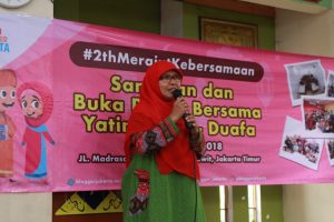 Ibu Sri Diah Purwanti dari Yaysan Ibnu Sina