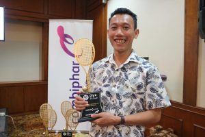 Saya saat menghadiri conference press Combiphar Tennis Open (2)