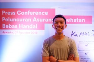 Saya Menghadiri Peluncuran Asuransi Bebas Handal