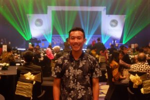 Saya saat menghadiri Bisnis Indonesia Financial Award 2018 di Raffles Jakarta